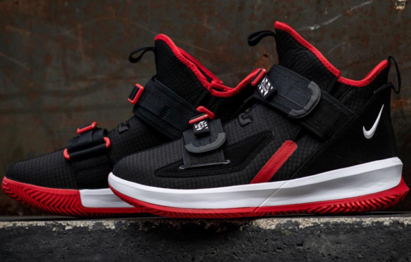 Giày Nike LeBron Soldier 13 GS 'Bred' AR7585-003 - Ảnh 8