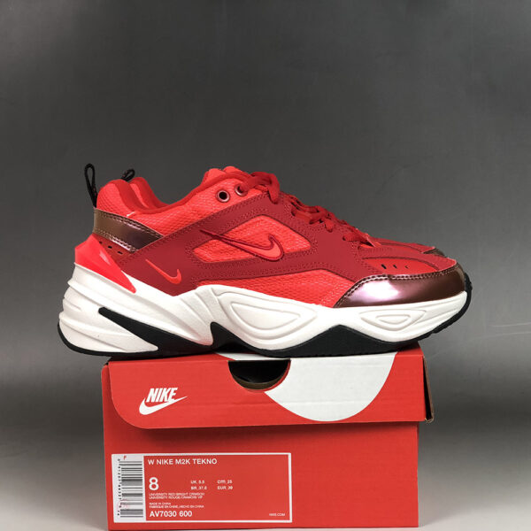 Giày Nike Wmns M2K Tekno 'Red Suede' AV7030-600 - Ảnh 11