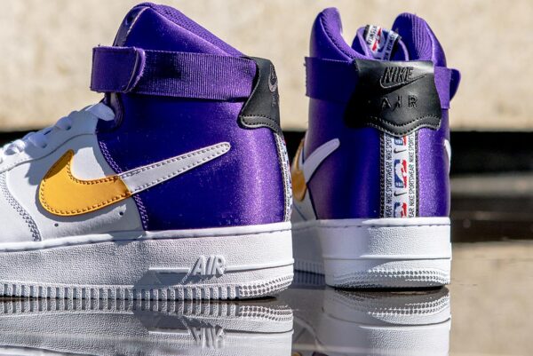 Giày Nike Air Force 1 High NBA 'Lakers' BQ4591-101 - Ảnh 3