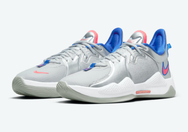 Giày Nike PG 5 Clippers Metallic Silver CW3143-005 - Ảnh 2