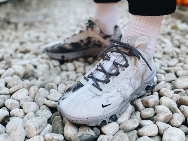 Giày Nike Kendrick Lamar x React Element 55 'Pure Platinum' J3312-001 - Ảnh 3