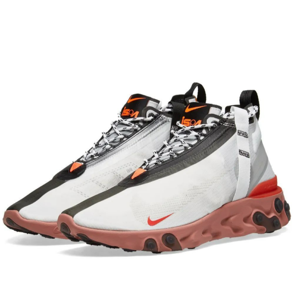 Giày Nike React Runner Mid White Light Crimson AT3143-100 - Ảnh 3