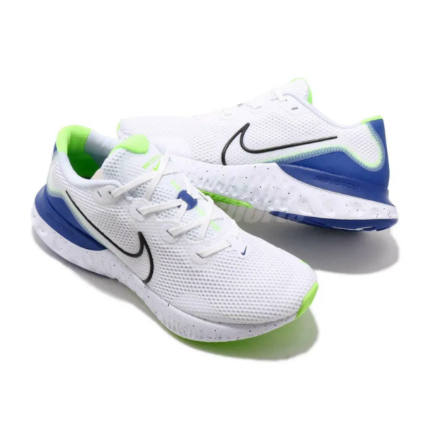 Giày Nike Renew Run 'White Racer Blue' CW5844-100 - Ảnh 4