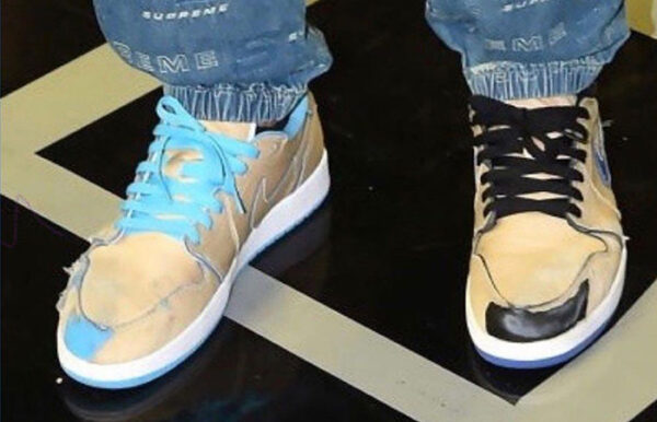 Giày Nike Air Jordan 1 Low SB QS Lance Mountain 'Desert Ore' CJ7891-200 - Ảnh 2