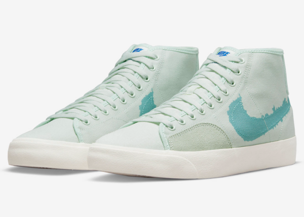 Giày Nike SB Blazer Court Mid 'Barely Green' DM8553-300 - Ảnh 2