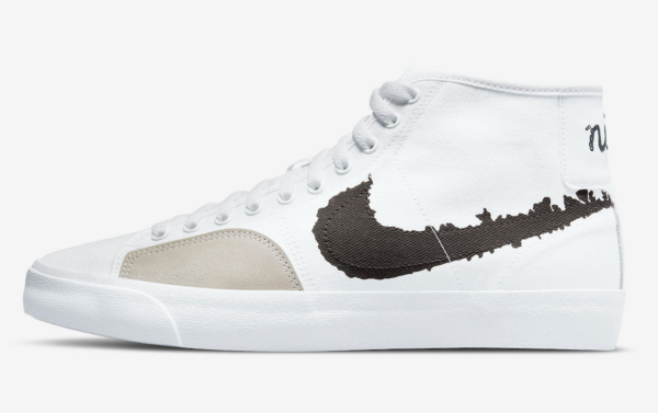 Giày Nike SB Blazer Court Mid 'Black White' DM8553-100 - Ảnh 6