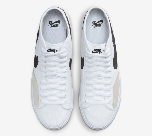 Giày Nike SB Blazer Court Mid 'Black White' DM8553-100 - Ảnh 7