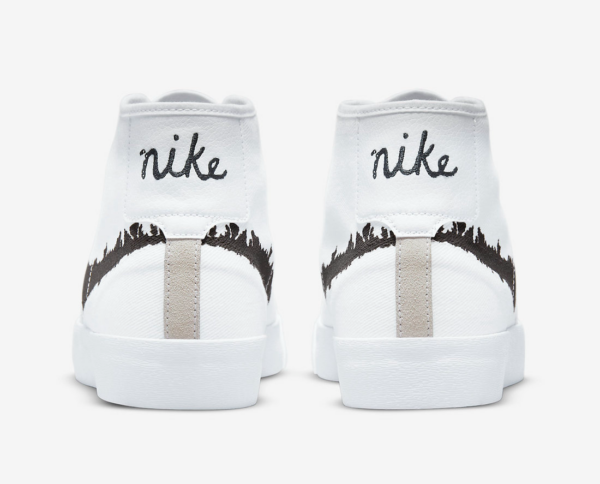 Giày Nike SB Blazer Court Mid 'Black White' DM8553-100 - Ảnh 5