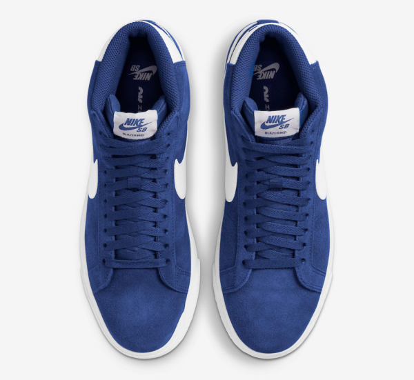 Giay Nike SB Blazer Mid 'Blue Suede' 864349-403