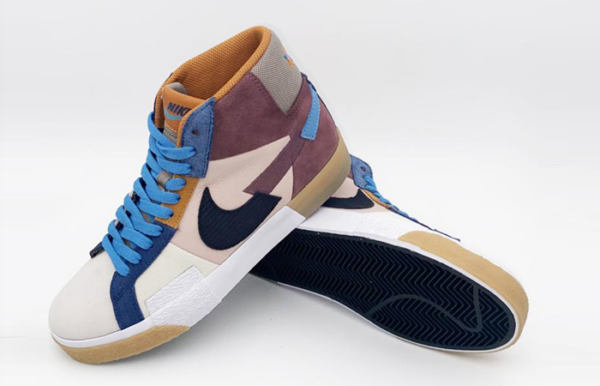Giày Nike Zoom Blazer Mid Premium SB 'Mosaic Pack Dark Wine' DA8854-600 - Ảnh 7