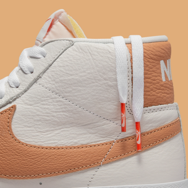 Giày Nike SB Zoom Blazer 'White Orange' DM0587-100 - Ảnh 2