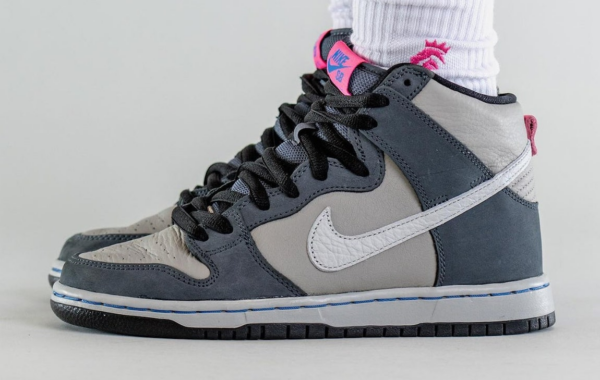 Giày Nike SB Dunk High Pro 'Medium Grey Pink' DJ9800-001 - Ảnh 7