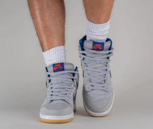 Alternative view of Giày Nike SB Dunk High 'New York Mets' DH7155-001