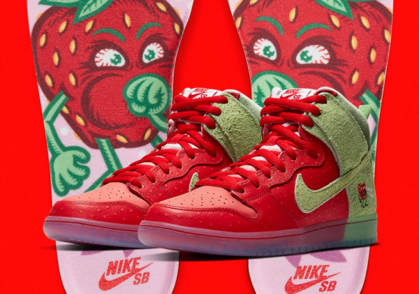 Giày Nike Dunk High SB 'Strawberry Cough' CW7093-600 - Ảnh 6