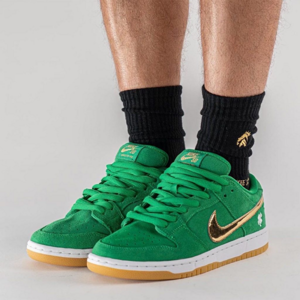 Giày Nike SB Dunk Low Pro 'Shamrock' BQ6817-303 - Ảnh 4