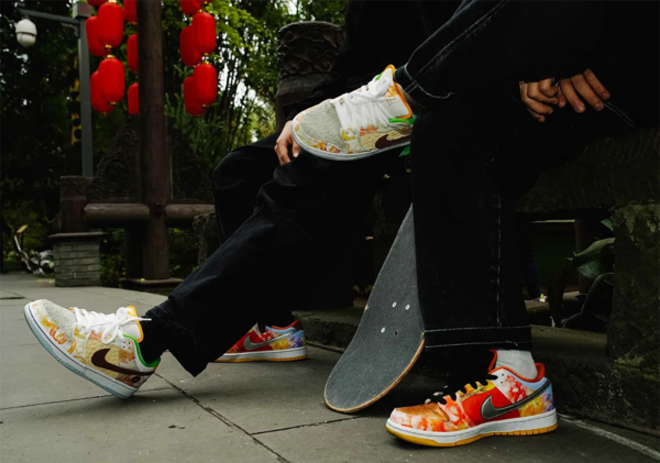 Giày Nike Jason Deng x Dunk Low Pro SB 'Street Hawker' CV1628-800 - Ảnh 5