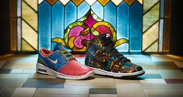 Giày Nike Concepts x SB Dunk High 'Stained Glass' 313171-606 - Ảnh 6