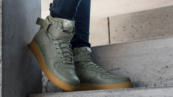Giày Nike Wmns SF Air Force 1 Mid 'Dark Stucco' AA3966-004 - Ảnh 6