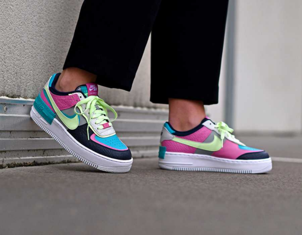 Giày Nike Air Force 1 Shadow Barely Volt Oracle Aqua CK3172-001 - Ảnh 5