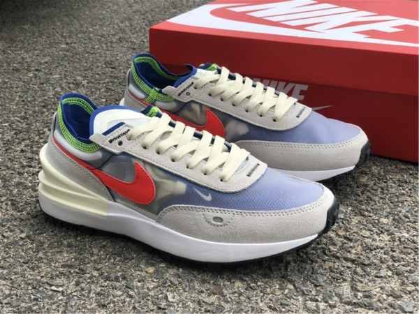 Giày Nike Waffle One 'Coconut Milk Crimson Royal' DA7995-101 - Ảnh 8