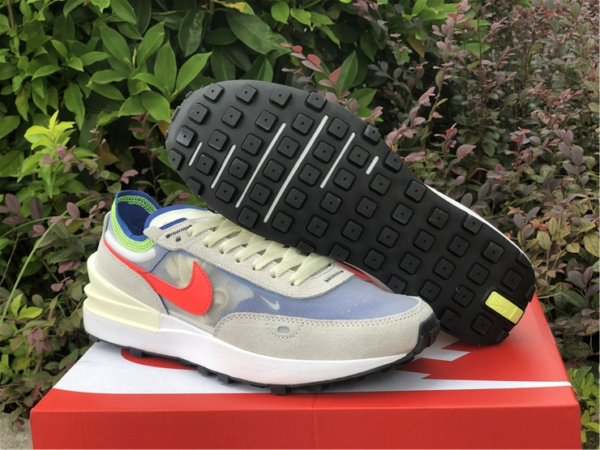 Giày Nike Waffle One 'Coconut Milk Crimson Royal' DA7995-101 - Ảnh 7