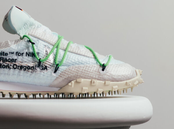 Giày Nike Waffle Racer Off-White White Green (W) CD8180-100 - Ảnh 3
