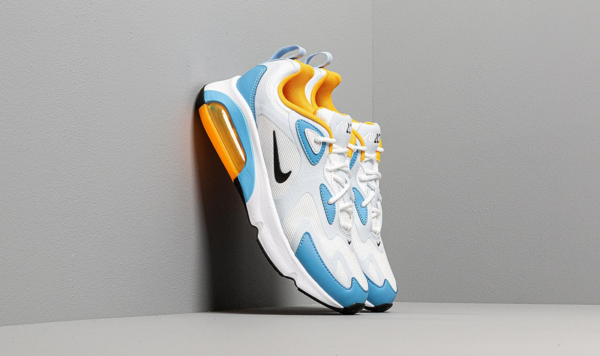 Giày Nike Women Air Max 200 White Black Half Blue AT6175-101 - Ảnh 6