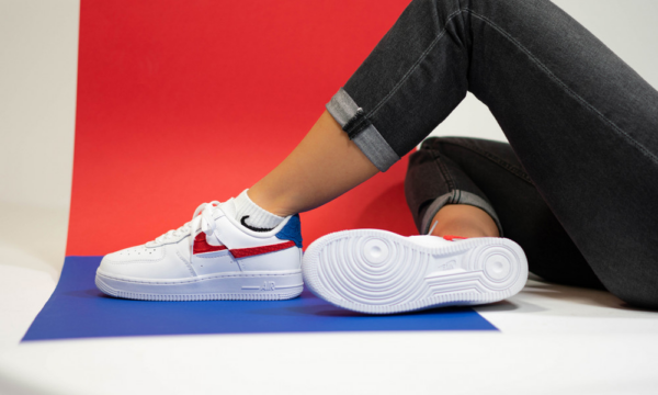 Giày Nike Air Force 1 LXX Snakeskin University Red Royal DC1164-100 - Ảnh 6