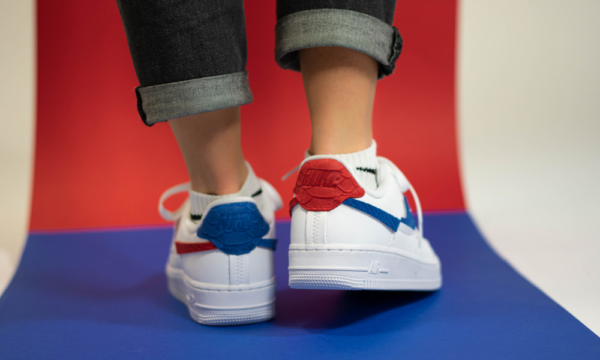 Giày Nike Air Force 1 LXX Snakeskin University Red Royal DC1164-100 - Ảnh 4