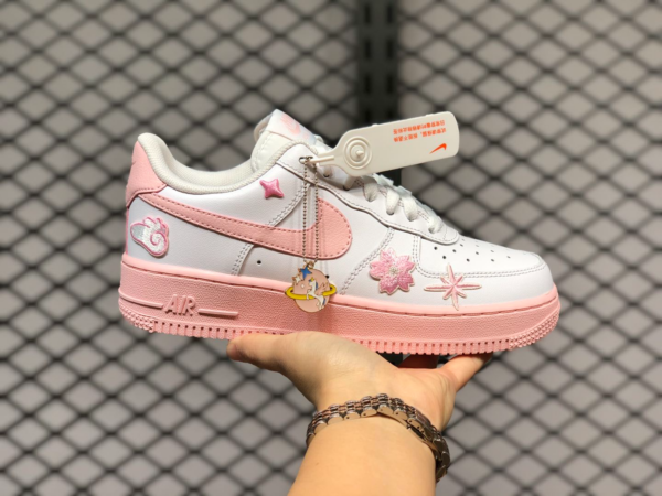Giày Nike Air Force 1 GS 'White Pink Foam' CV7663-100 - Ảnh 4