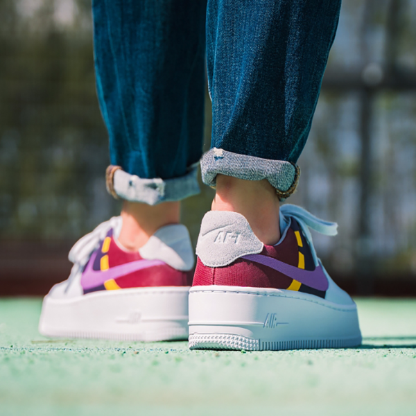 Giày Nike Wmns Air Force 1 Sage Low LX 'Grey Dark Orchid' BV1976-003 - Ảnh 3