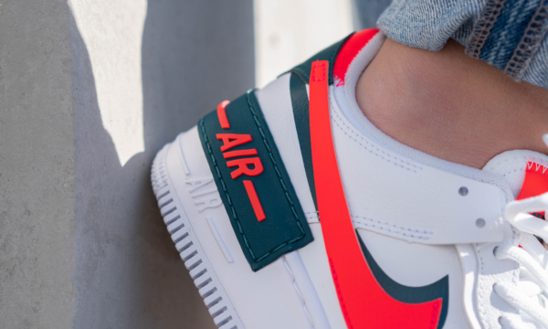 Giày Nike Wmns Air Force 1 Shadow 'White Solar Red' DB3902-100 - Ảnh 7