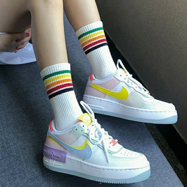 Giày Nike Wmns Air Force 1 Shadow 'White Hydrogen Blue' CW2630-141 - Ảnh 4