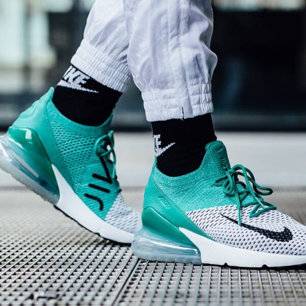 Giày Nike Air Max 270 Flyknit 'Clear Emerald' AH6803-300 - Ảnh 2