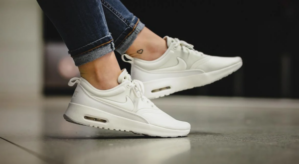 Giày Nike Wmns Air Max Thea 'Triple White' 599409-104 - Ảnh 5
