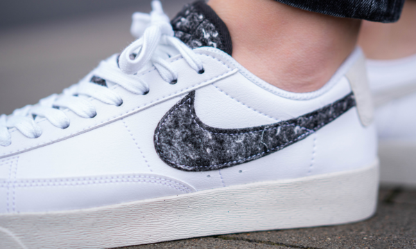 Giày Nike Wmns Blazer Low SE 'Recycled Wool Pack White Black' DA4934-100 - Ảnh 3