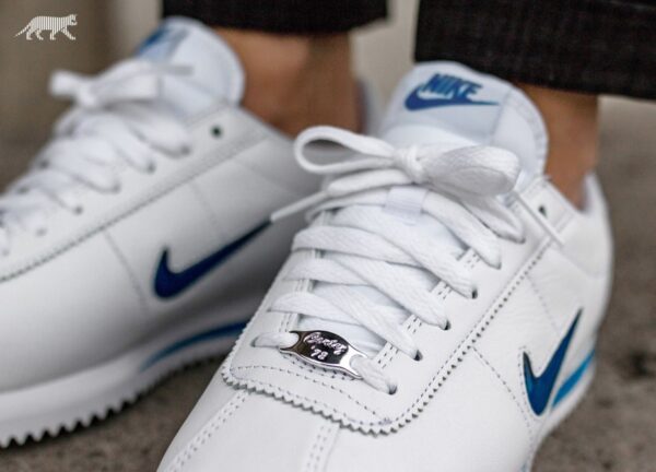Giày Nike Cortez Basic Jewel 18 'Blue Jay' AA2145-101 - Ảnh 2