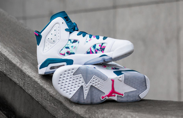 Giày Nike Air Jordan 6 Retro GS 'Green Abyss' 543390-153 - Ảnh 6