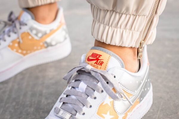 Giày Nike Wmns Air Force 1 Low 'Metallic Gold' CT3437-100 - Ảnh 6
