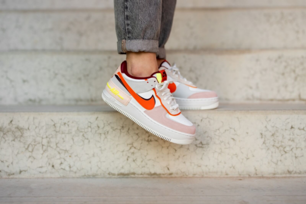 Giày Nike Wmns Air Force 1 Shadow 'Team Red Orange Pearl' CU8591-600 - Ảnh 9