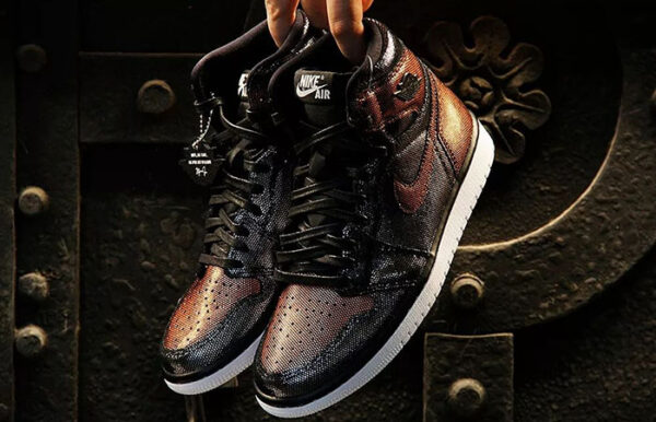 Giày Nike Air Jordan 1 Retro High Fearless Metallic 'Rose Gold' CU6690-006 - Ảnh 6