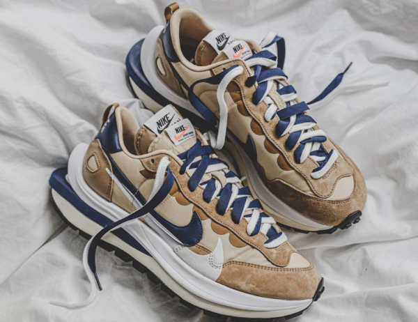 Giày Nike Sacai x VaporWaffle 'Sesame Blue Void' DD1875-200 - Ảnh 7