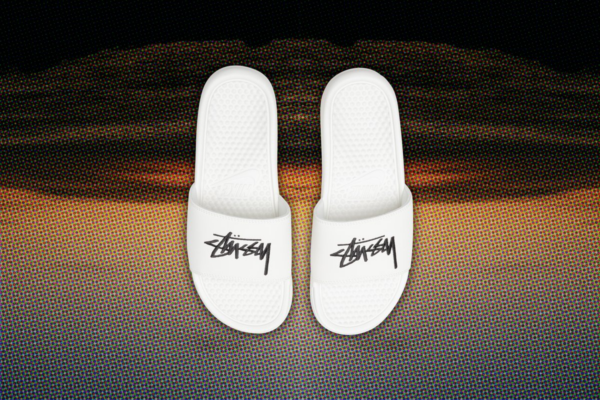 Dép Nike Stussy x Benassi 'Sail' DC5239-100 - Ảnh 2