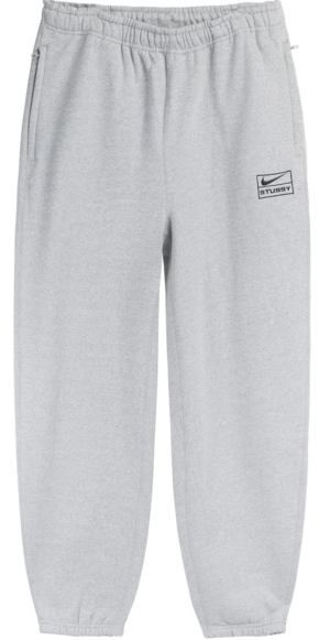 Quan Nike x Stussy Fleece Sweatpants 'Grey' DO9340-063