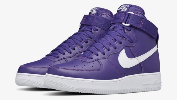 Giày Nike Air Force 1 High Retro QS Purple White 823297-500 - Ảnh 5