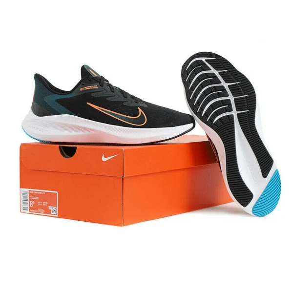 Giày Nike Air Zoom Winflo 7 'Black Atomic Orange' CJ0291-013 - Ảnh 6