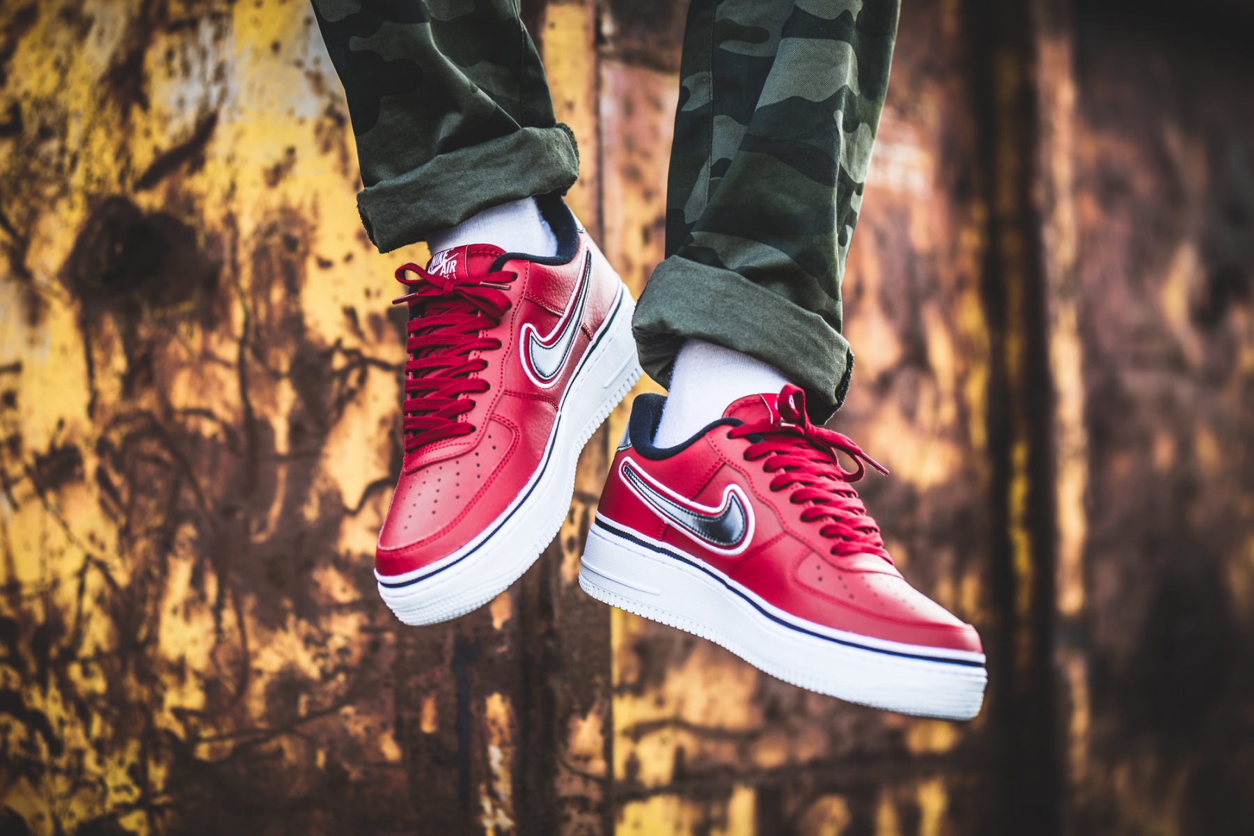 Giày Nike Air Force 1 '07 LV8 Sport NBA 'Gym Red' AJ7748-600 - Ảnh 3