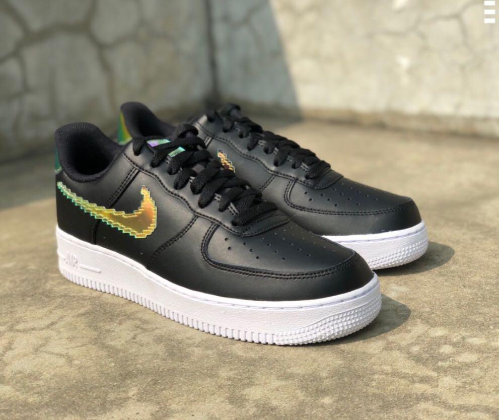 Giày Nike Air Force 1 LV8 GS 'Digital Swoosh Black' CW1577-002 - Ảnh 7