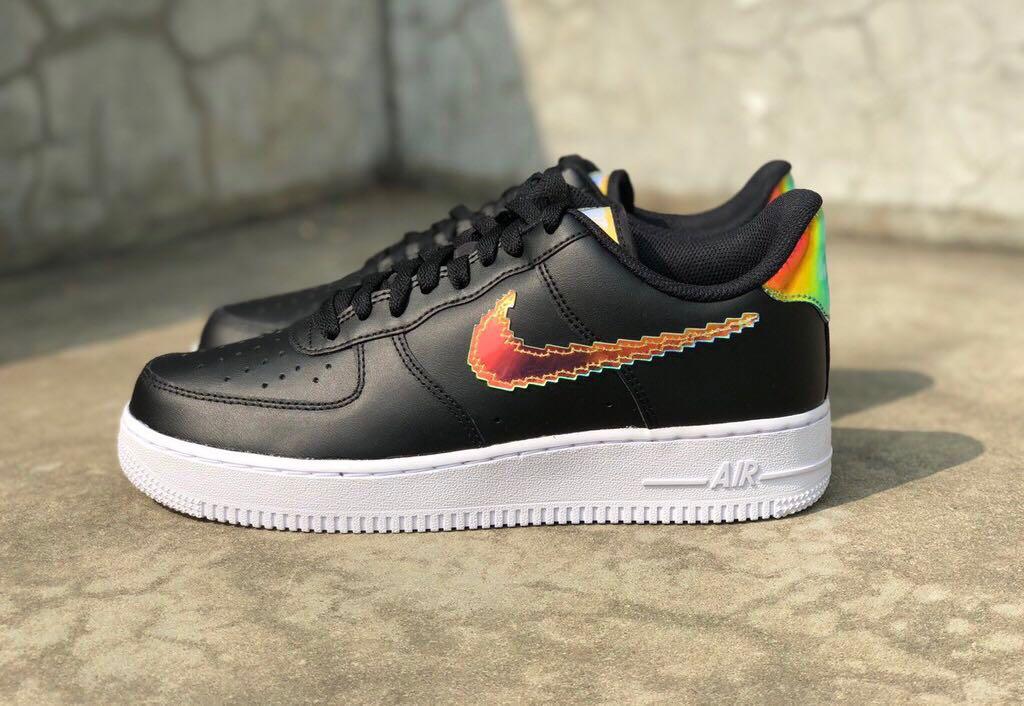 Giày Nike Air Force 1 LV8 GS 'Digital Swoosh Black' CW1577-002 - Ảnh 9