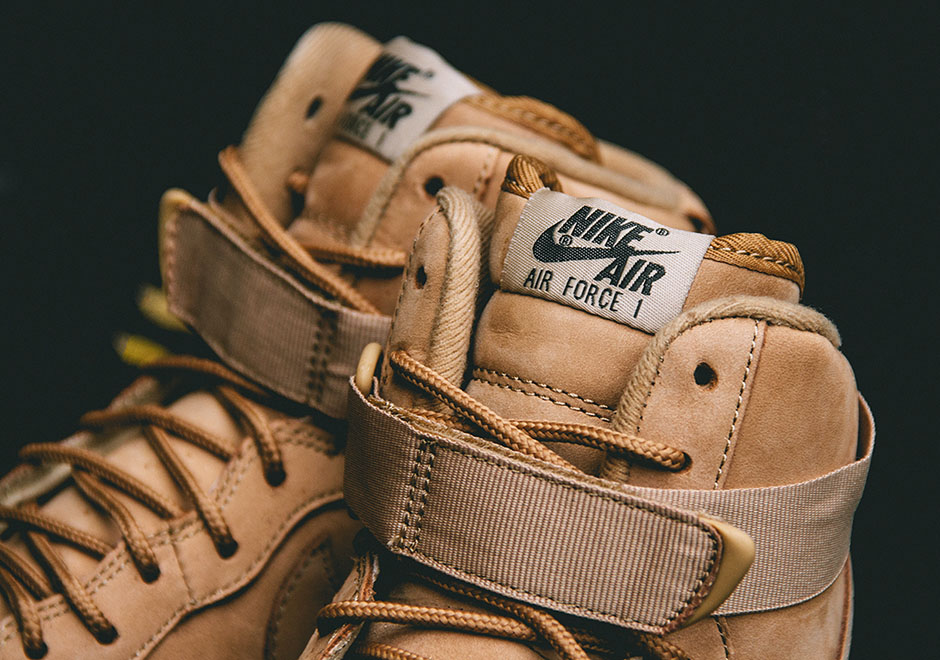 Giày Nike Air Force 1 High Flax Wheat 807617-701 - Ảnh 7